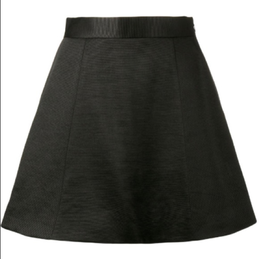 NWT Olivier Theyskens Silk a-line mini skirt Sz 34